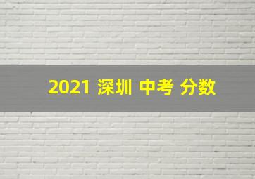 2021 深圳 中考 分数